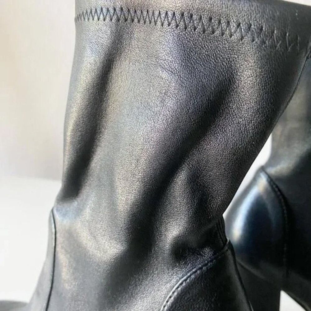 Nwot Stuart Weitzman Curveblock 100 Stretch Leath… - image 8